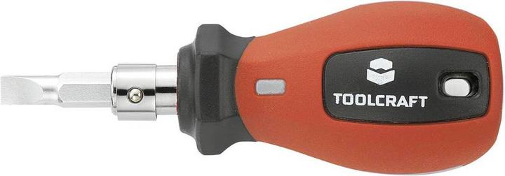 Actual product image Toolcraft 8 in 1 screwdriver with reversible bit (Port, Phillipps cross recess (PH), Pozidriv cross recess (PZ))