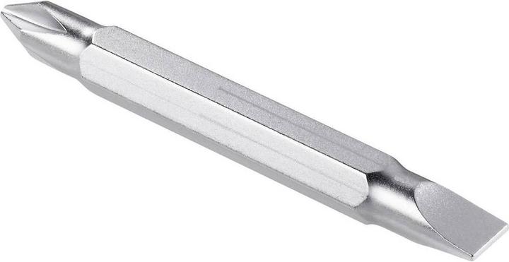 Actual product image Toolcraft 8 in 1 screwdriver with reversible bit (Port, Phillipps cross recess (PH), Pozidriv cross recess (PZ))