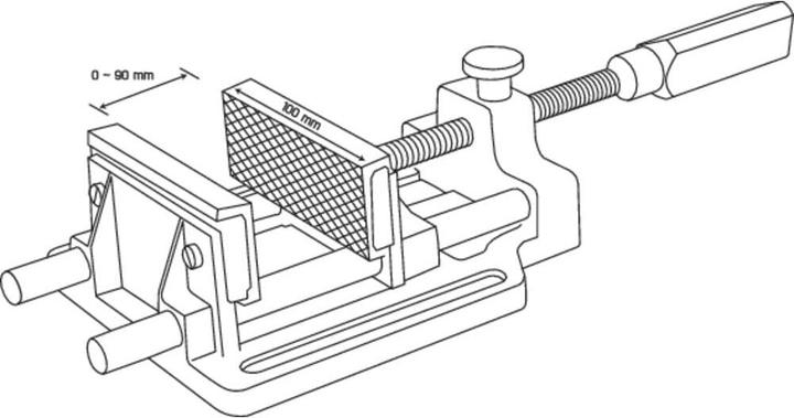 Image du produit Toolcraft Étau universel à serrage rapide 100 mm (90 mm)