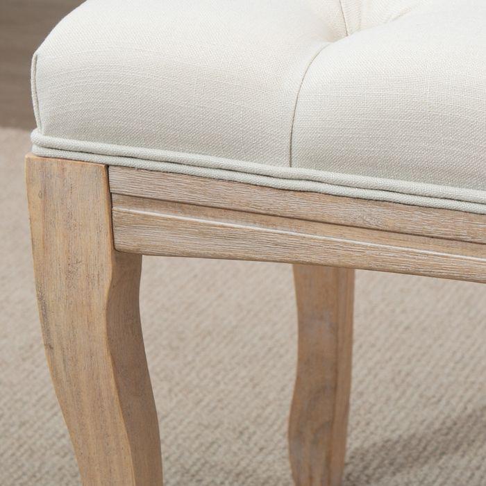 Actual product image Swisshandel24 Upholstered bench bench chest bench shoe bench vintage bed bench bedroom living room hallway (110 cm)