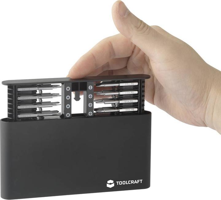 Actual product image Toolcraft Two-spindle precision screwdriver 17 in 1