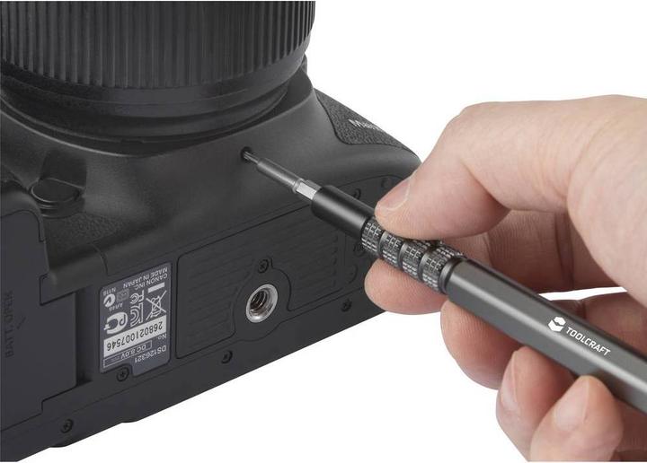 Actual product image Toolcraft Two-spindle precision screwdriver 17 in 1