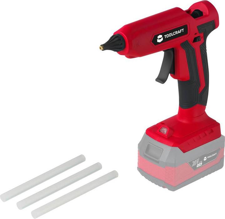 Actual product image Toolcraft Battery hot glue gun 20 V