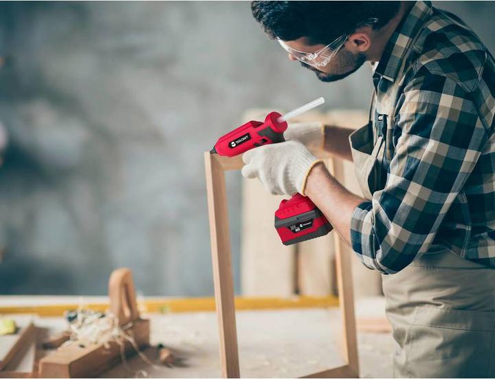 Actual product image Toolcraft Battery hot glue gun 20 V