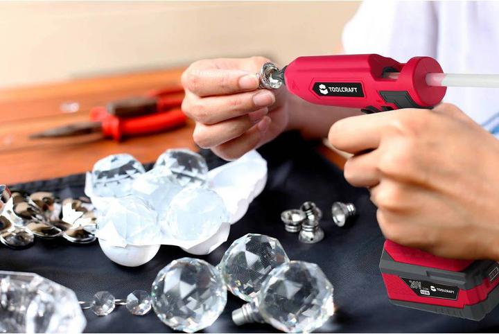 Actual product image Toolcraft Battery hot glue gun 20 V