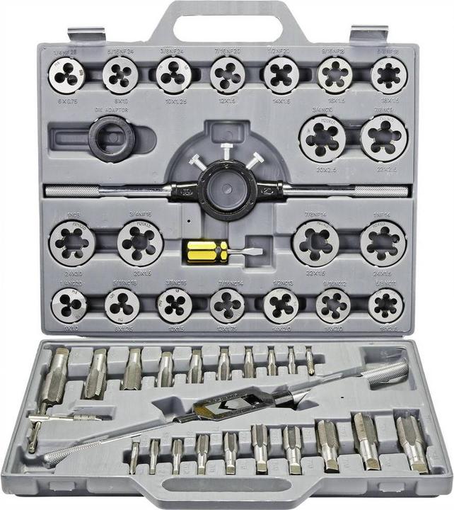 Image du produit Toolcraft Jeu de filières et tarauds de 45 pièces