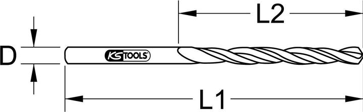 Produktbild KS Tools HSS-R Spiralbohrer (3.7 Millimeter)