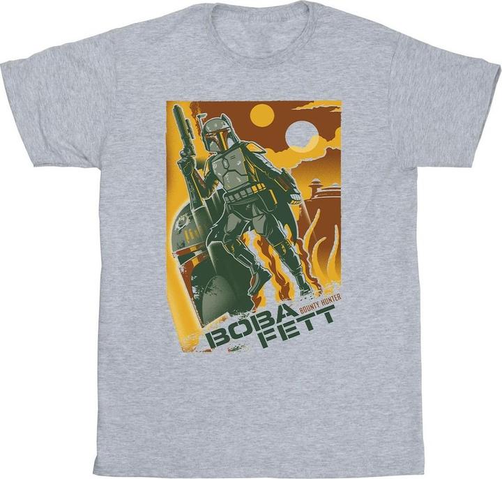 Immagine prodotto Star Wars Boba Fett Collage Maglietta Uomo (L)