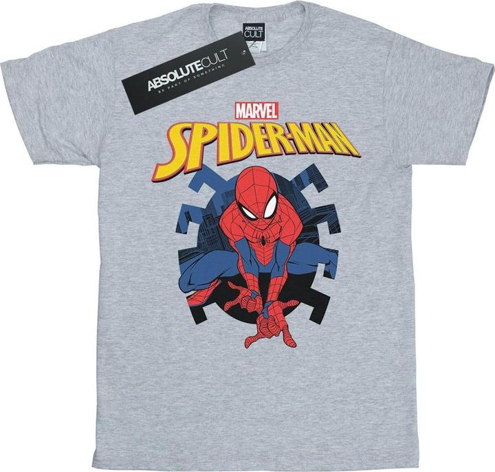 Image du produit - T-shirt SPIDER-MAN WEB SHOOTING EMBLEM LOGO - Homme (S)