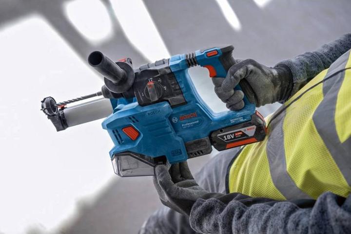 Actual product image Bosch Professional Cordless rotary hammer with SDS plus GBH 18V-22, L-BOXX (Rechargeable battery operated)