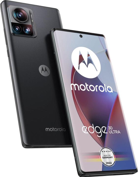 Motorola Edge30 Ultra (256 GB, Interstellair zwart, 6.67", Dubbele SIM, 200 Mpx, 5G)