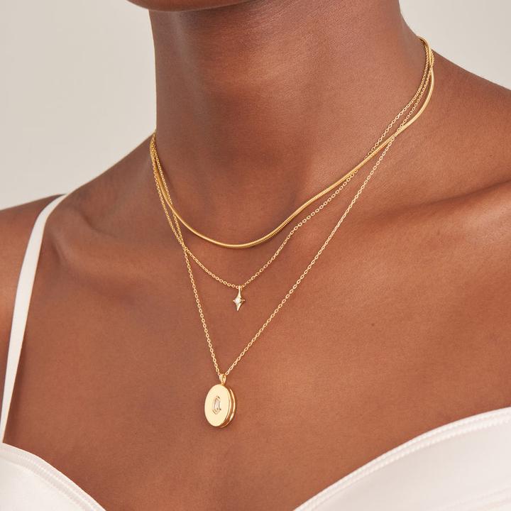 Immagine prodotto Ania Haie Collana con catena a serpente in argento 925 (Argento 925, 38 cm)