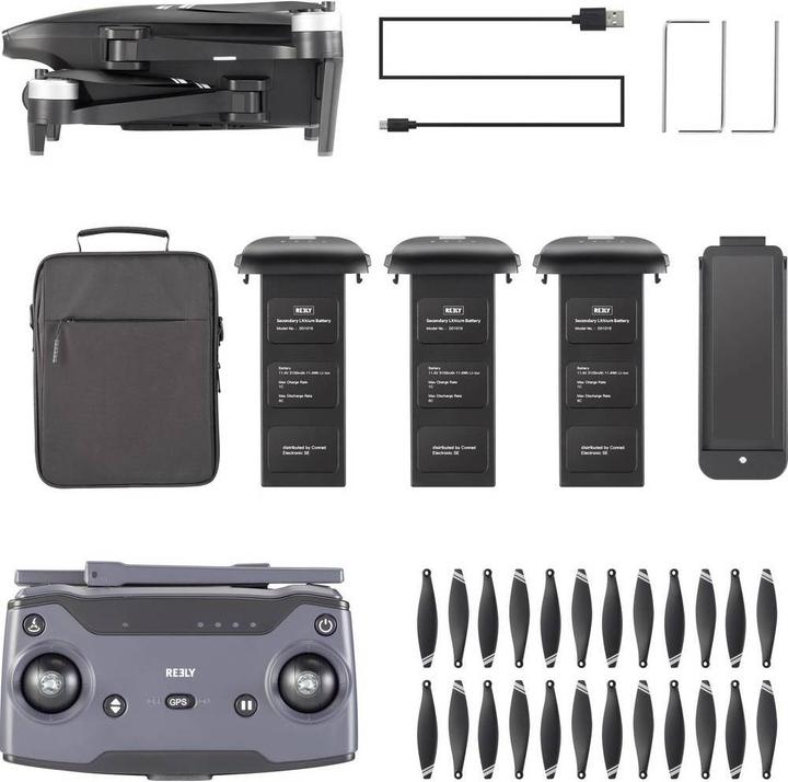 Reely Quadrocopter GPS 4K Gravitii Super Combo (538 g, 20 Mpx)