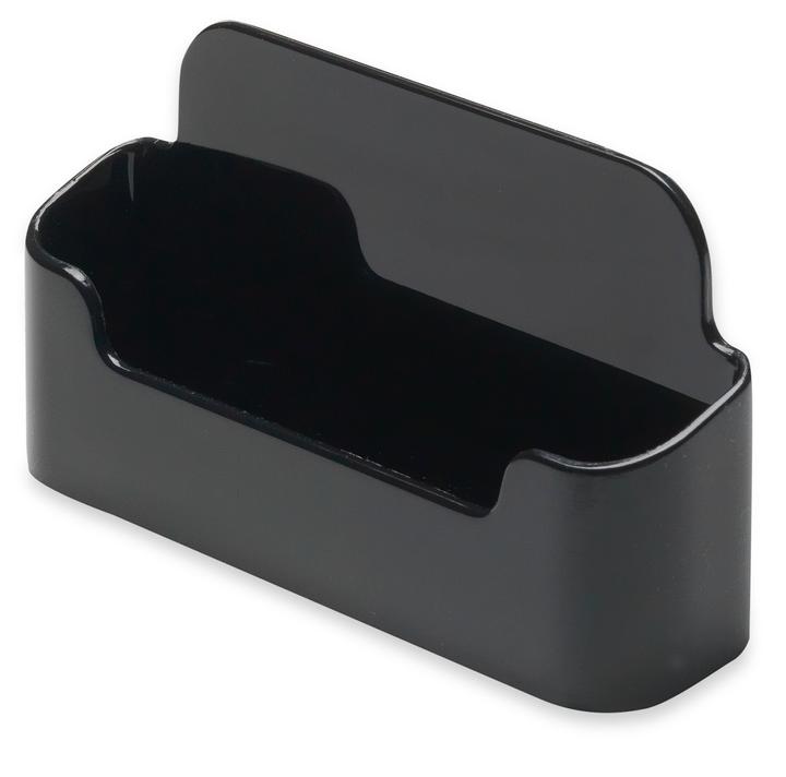Deflecto Business Card Holder, black, 96 x 45 x 35 mm