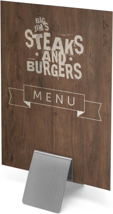 Actual product image Deflecto Stainless Steel Menu Holder Clip