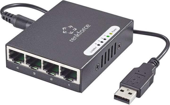 Renkforce Netzwerk Switch RJ45 1423415 4 (4 Ports)