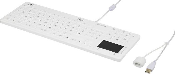 Image du produit Renkforce Station d'accueil USB industrielle avec pavé tactile, résistante à l'eau et à l'humidité (DE, Filaire)