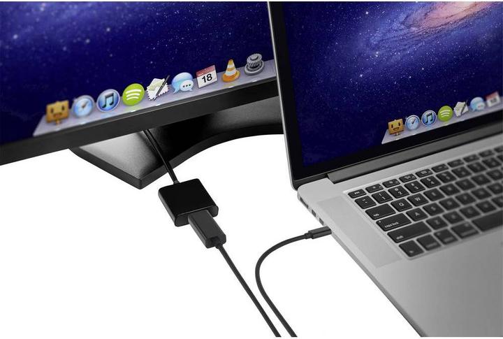 Image du produit Renkforce Câble de connexion USB-C vers Mini-DisplayPort 0.5 m (0.50 m, HDMI)