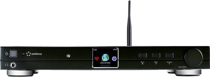 Actual product image Renkforce RF-DAB-IR 1700 HiFi Tuner DAB+, FM, Internet Radio, Bluetooth, WLAN DLNA-capable (DAB+, FM, Bluetooth, Wi-Fi)