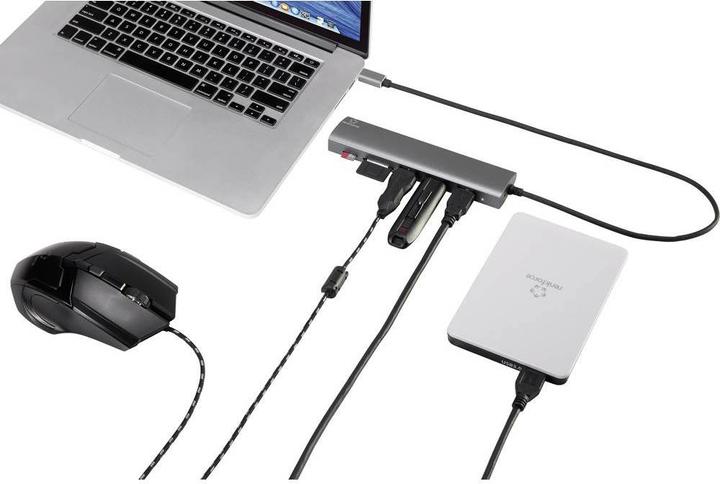 Immagine prodotto Renkforce Hub 3+2 porte USB 3.1 (Gen 1) (USB-C, 3 Porti)