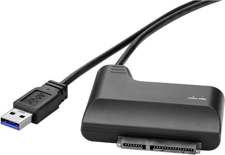 Actual product image Renkforce USB 3 to SATA adapter cable 30 cm