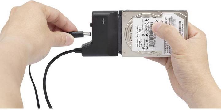 Actual product image Renkforce USB 3 to SATA adapter cable 30 cm