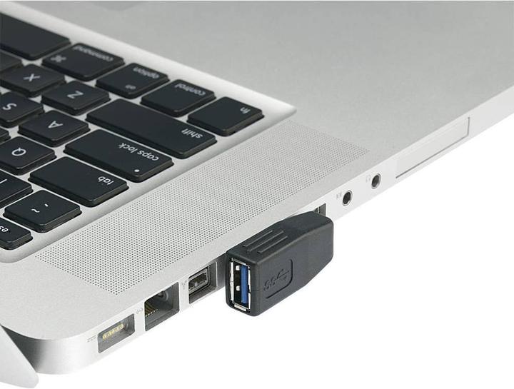 Produktbild Renkforce USB 3 Adapter A-Stecker zu A-Buchse 90° seitlich nach links gewinkelt (USB 3.0)