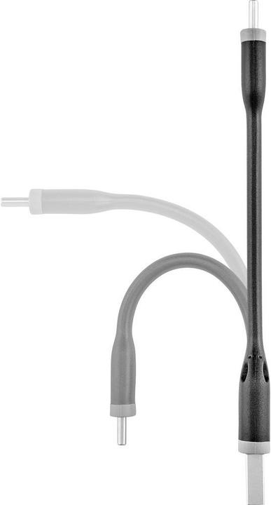 Actual product image Renkforce USB 2 Powerbank connection cable A/USB-C 10 cm (0.10 m, USB 2.0)