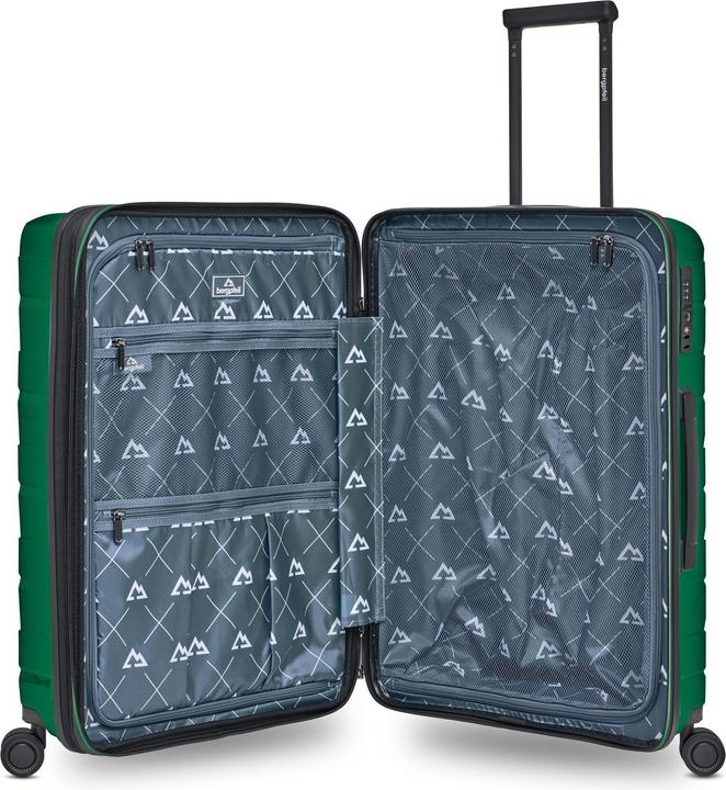 Immagine prodotto Bergpfeil Travel 4-Rollen Trolley M 66 cm mit Dehnfalte (72 l, M (50 - 90l))