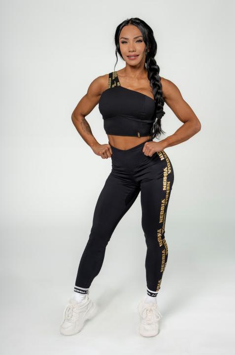 Actual product image Nebbia Women's High Support Sports Bra Intense Asymmetric 841 black (M)
