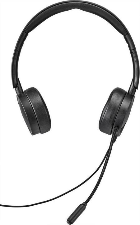 Produktbild Renkforce 2-in-1-Headset mit 3.5 mm-Stecker & USB-Inline-Steuerung (Kabelgebunden, USB-A)