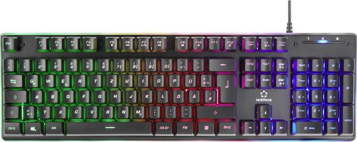 Produktbild Renkforce kabelgebundene USB-Gaming-Tastatur (DE, Kabelgebunden)