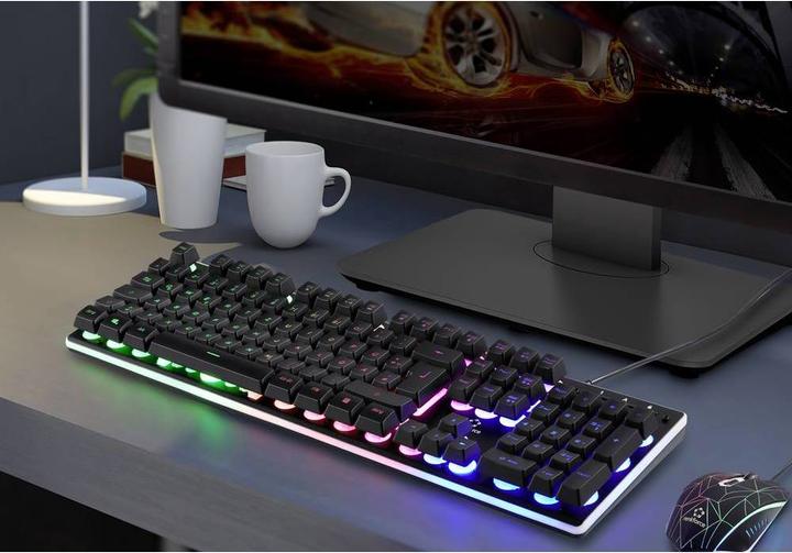 Produktbild Renkforce kabelgebundene USB-Gaming-Tastatur (DE, Kabelgebunden)
