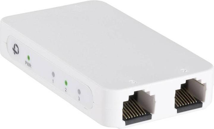 Actual product image Renkforce Ethernet Switches superslim USBPower supply (3 Ports)