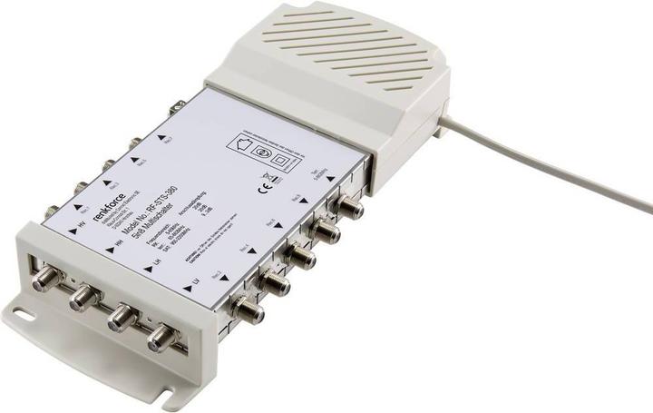 Produktbild Renkforce RF-STS-380 SAT Multischalter Eingänge (Multischalter): 5 (4 SAT/1 terrestrisch) Teilnehmer-Anzahl: 8 (Multischalter)