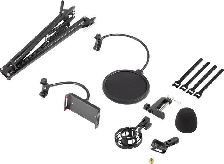 Actual product image Renkforce Microphone stand, pop filter and phone holder