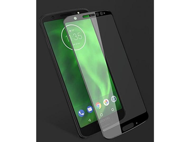 Actual product image Screenguard Motorola Moto G6 Full Screen Protective Glass Film 2.5D 9H (1 Piece, Motorola Moto G6)