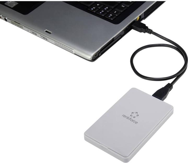 Produktbild Renkforce 6.35 cm (2.5”³) SATA Festplattengehäuse Rubber USB 3 (2.5")