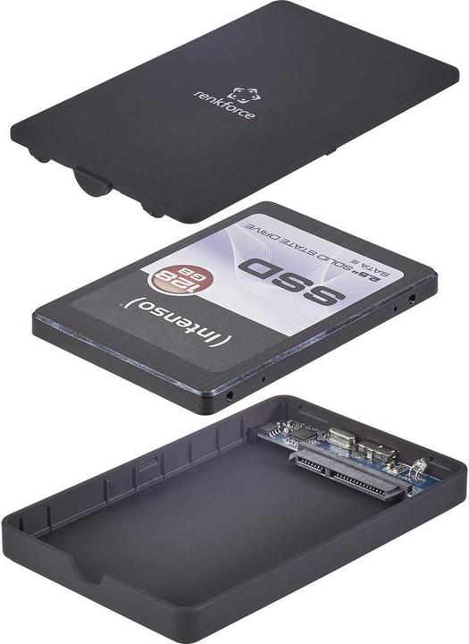 Produktbild Renkforce 6.35 cm (2.5”³) SATA Festplattengehäuse Rubber USB 3 (2.5")