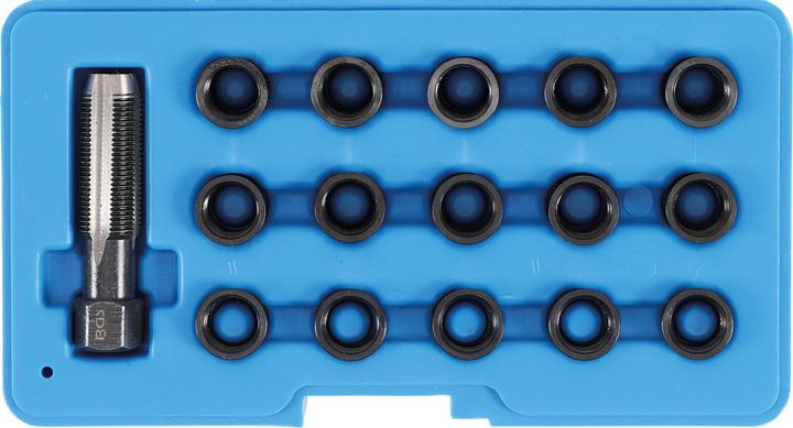 Actual product image BGS Repair Kit for Spark Plug Threads M14 x 1.25 mm 16 pcs.