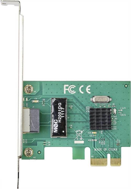Immagine prodotto Renkforce Scheda LAN, 10/100/1000 Mbps con staffa aggiuntiva per slot a basso profilo (Ethernet)