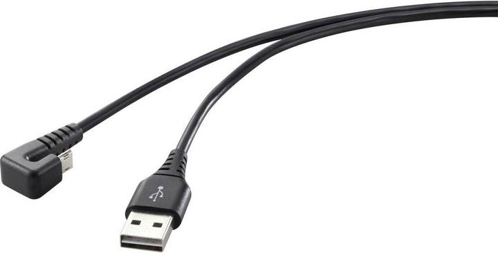 Produktbild Renkforce USB 2 Anschlusskabel,180 Grad gewinkelt (1 m, USB 2.0)