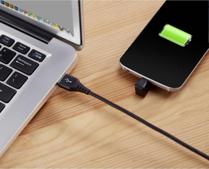 Produktbild Renkforce USB 2 Anschlusskabel,180 Grad gewinkelt (1 m, USB 2.0)