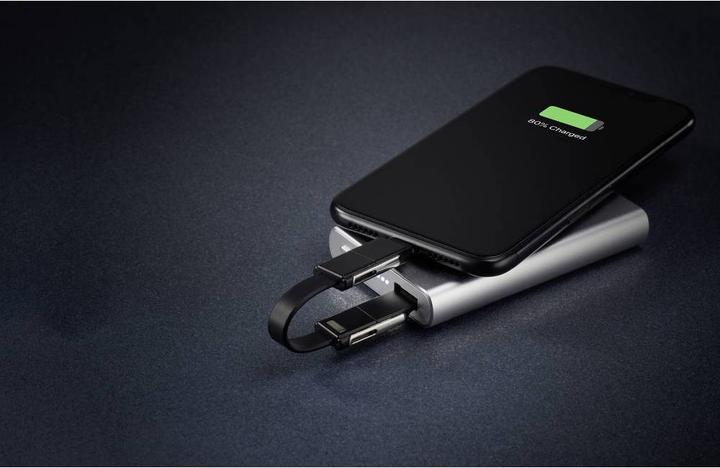 Produktbild Renkforce OTG 6-in-1 USB-Adapterkabel, faltbar zu Schlüsselanhänger dank Magneten im Stecker (0.20 m)