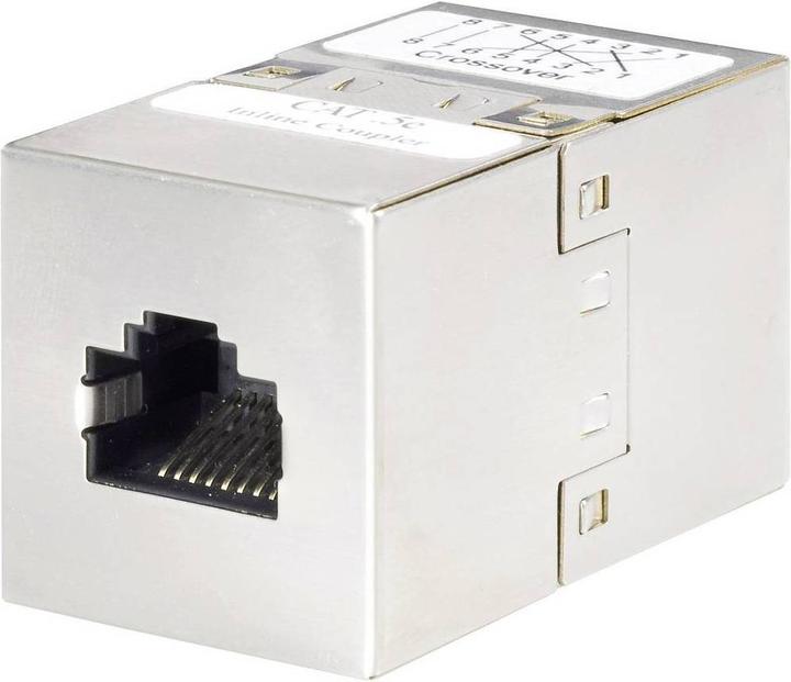 Actual product image Renkforce RJ45 double coupling CAT 5e - crossed (S/STP, CAT5e)