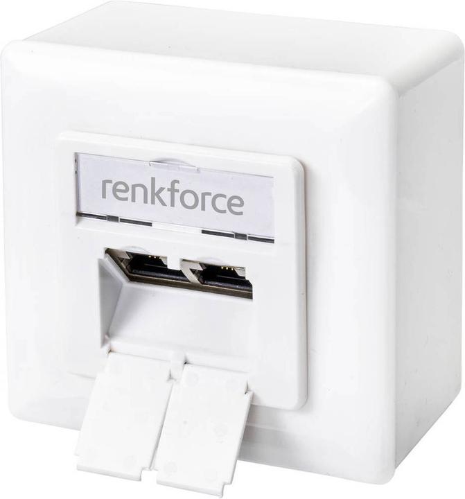 Image du produit Renkforce Prise réseau en saillie CAT 6a 2 ports
