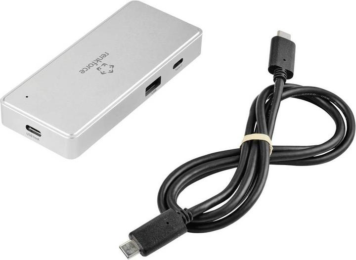 Actual product image Renkforce External USB 3.2 Gen1 (USB 3.0) Memory Card Reader and Hub USB-C (USB, USB-C 3.2 Gen 1)