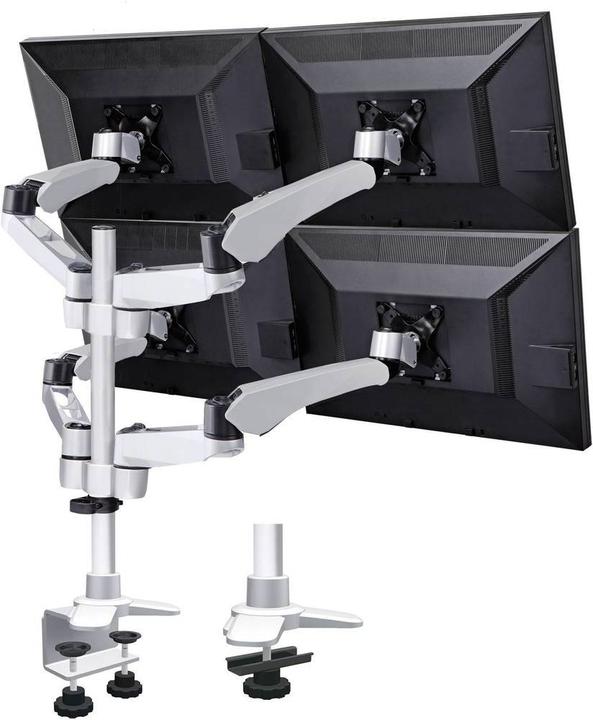 Actual product image SpeaKa Professional Flex 4-fold monitor holder, table mounting with gas pressure technology with C-clamp (Table, 27")