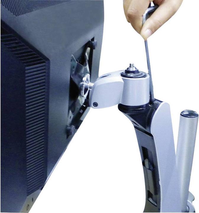 Actual product image SpeaKa Professional Flex 4-fold monitor holder, table mounting with gas pressure technology with C-clamp (Table, 27")