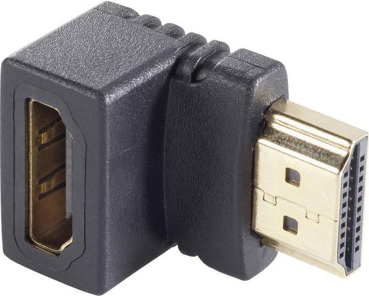 Produktbild SpeaKa Professional SpeaKa HDMI Adapter Stecker auf Buchse nach oben gewinkelt 90° (HDMI)